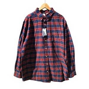 ROWM NWT Mens Mesa‎ Sunset Flannel Shirt Tall Man Plaid Button Up 2XT